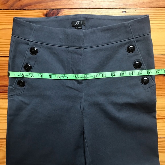 LOFT Navy Wide-Legged Sailor Pants EUC - Picture 10 of 12